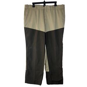 Staffords Vintage Brush Pants Men Sz 40x30 Tan Brown Hunting Canvas USA Made